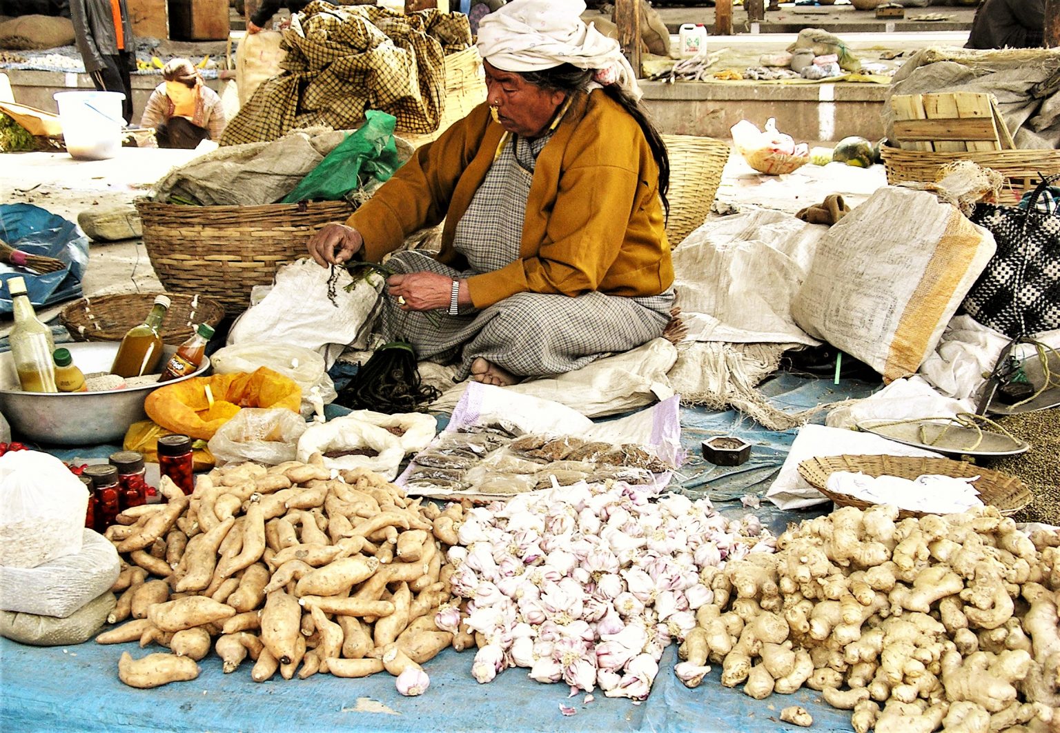 Farmer’s Market, Bhutan- (1) – Inika Art
