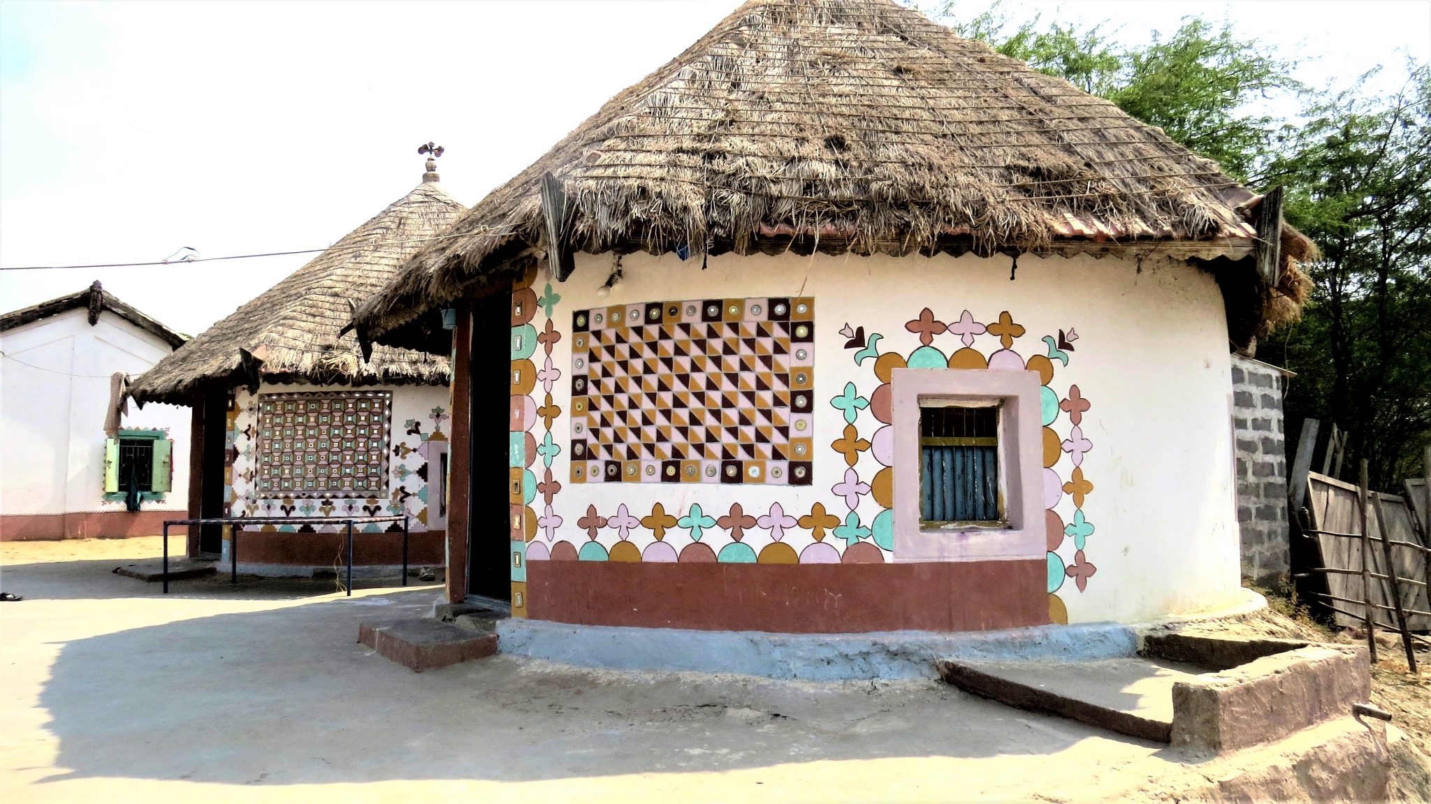 Traditional Village Dwelling Gujarat India Inika Art